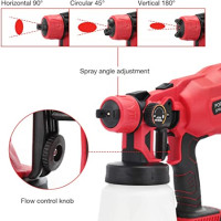 Edon Cordless Electric Spray Gun ASG-18 18V with 1.8mm Nozzle