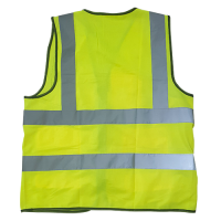 PRIME CAPTAIN Polyester Green Safety Reflector Jacket